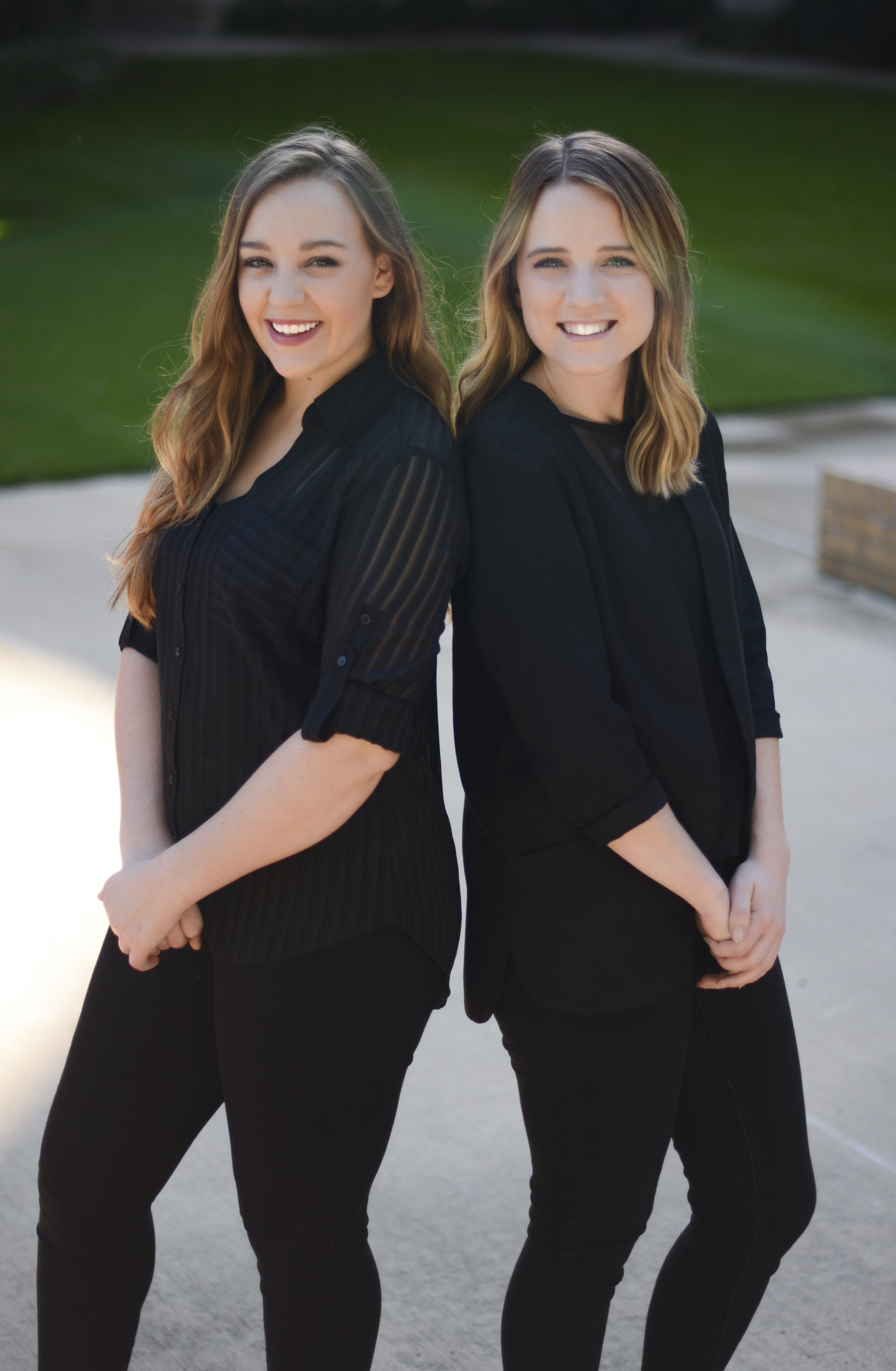Team members Sarah Muller (left) and Hailey Turner (right) were one of the top three teams to compete in the 2017 National Retail Federation Foundation Student Challenge. Photo credit: Michaela Bull. 